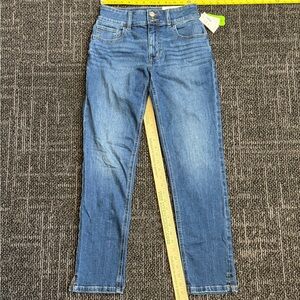 Womens Maurices M Jeans Slim Straight High Rise Ankle Crop Jeans 4 Long NWT